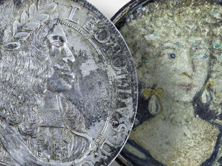 Medaillon Schraubtaler Banner